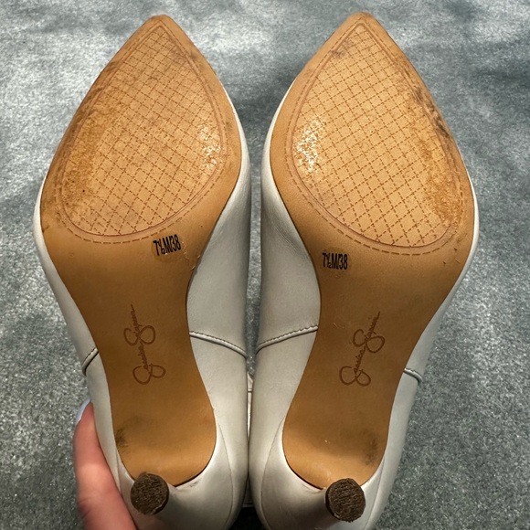 Jessica Simpson white slouch booties 7.5M - Picture 9 of 10